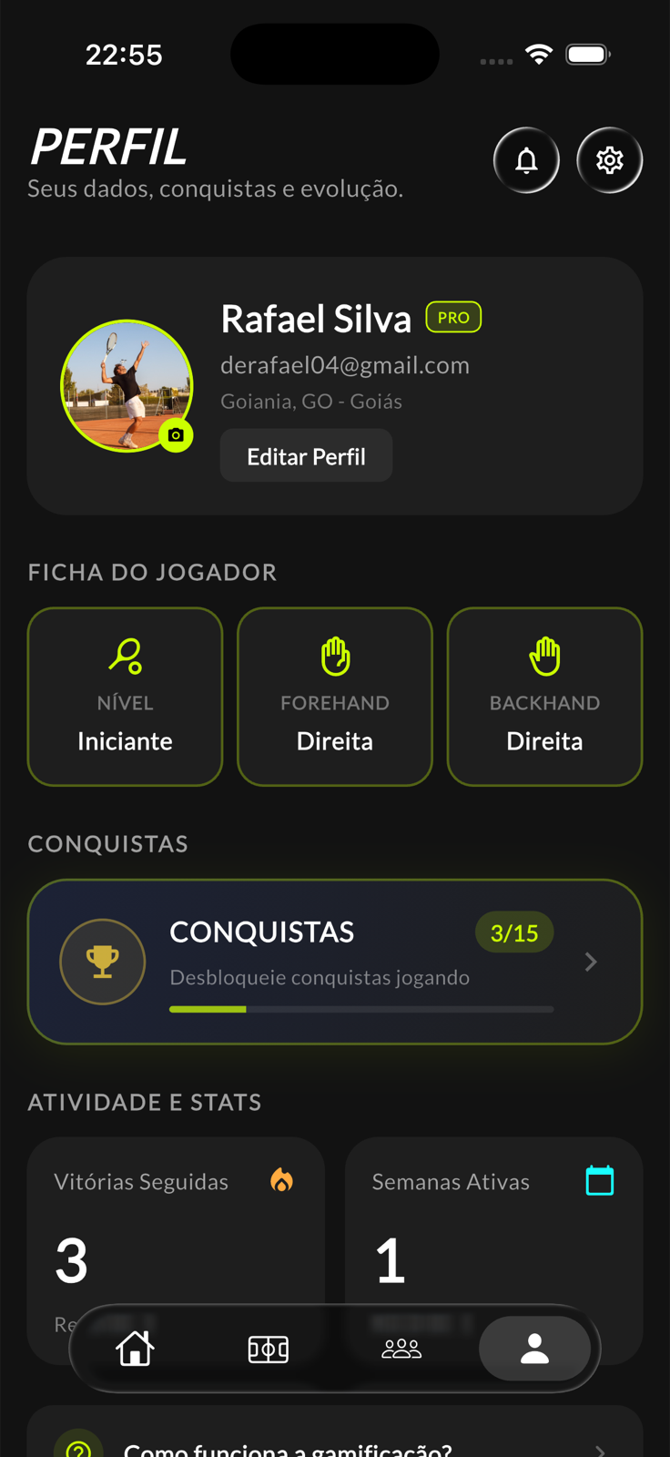 AceStat — perfil do jogador